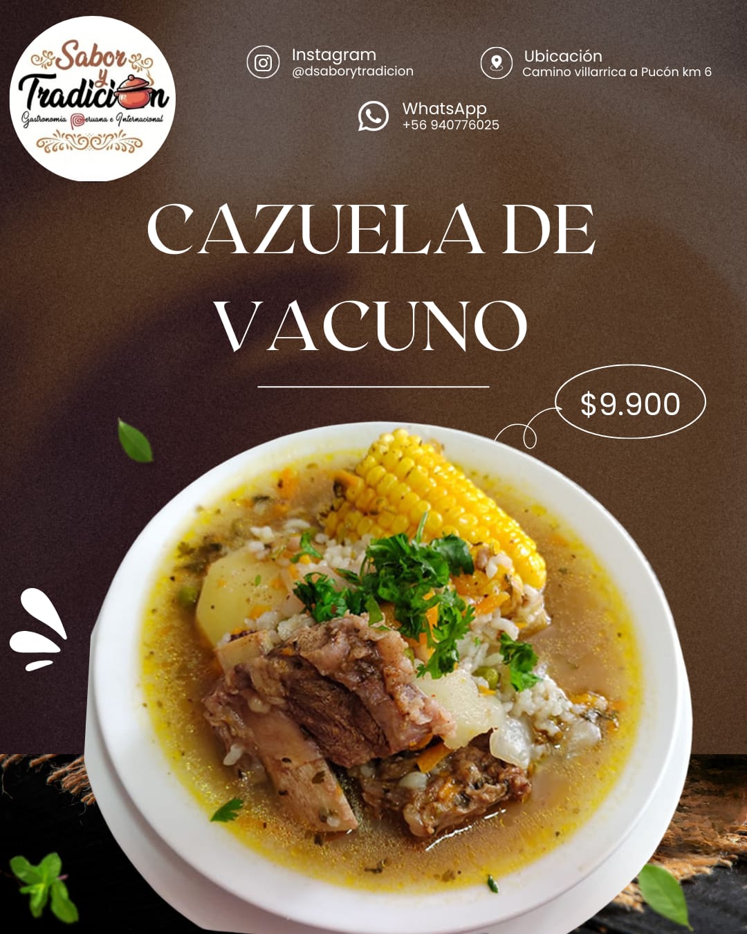 Cazuela de vacuno