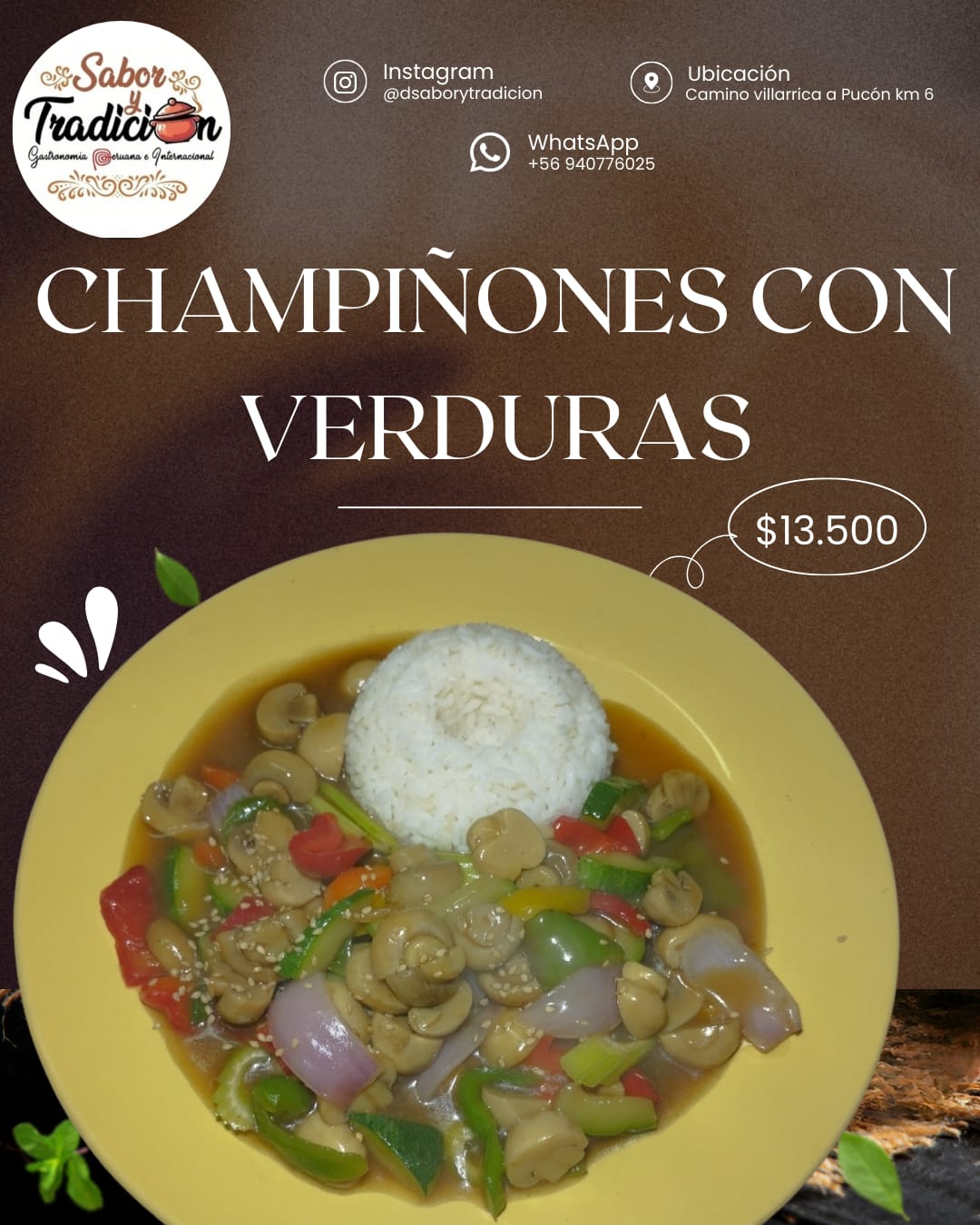 Champiñones con Verduras