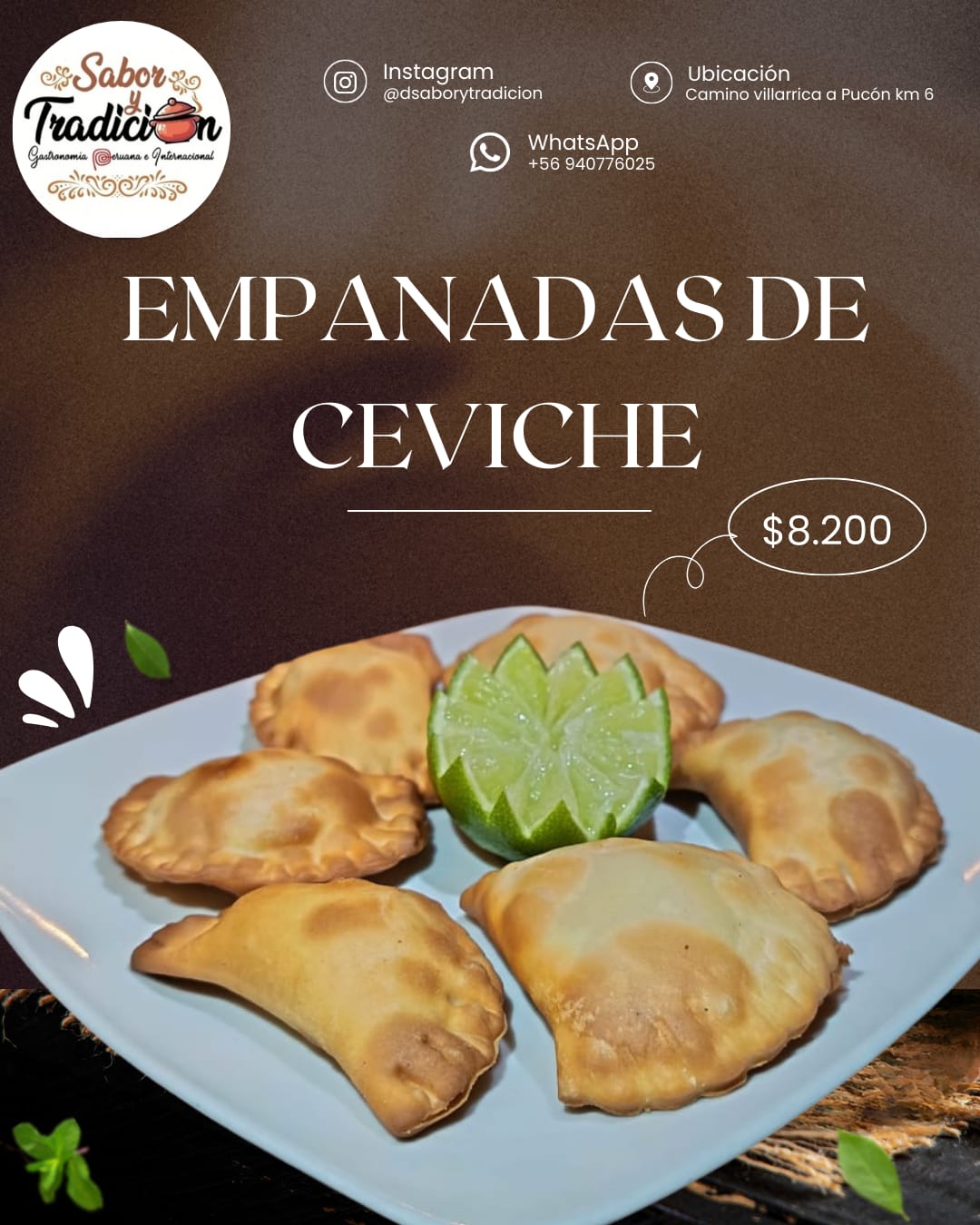 Empanadas de ceviche